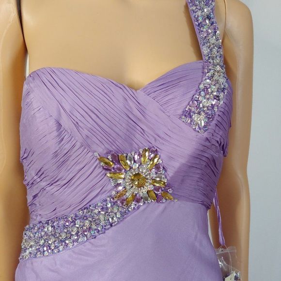 NWT Nina Canacci Sexy One Shoulder Formal Gown - Picture 4 of 7